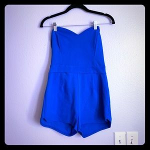 NWT royal blue Sophie & Trey bow-back romper
